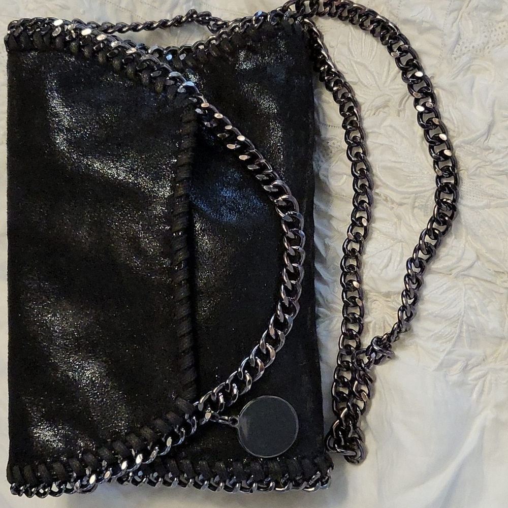 Shimmer black crossbody